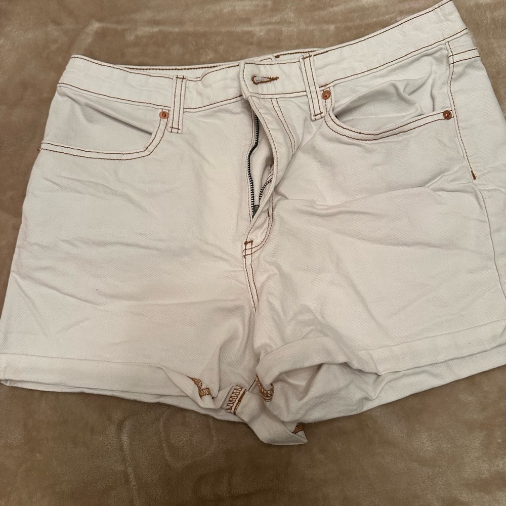 Women's Wild Fable White Denim Shorts